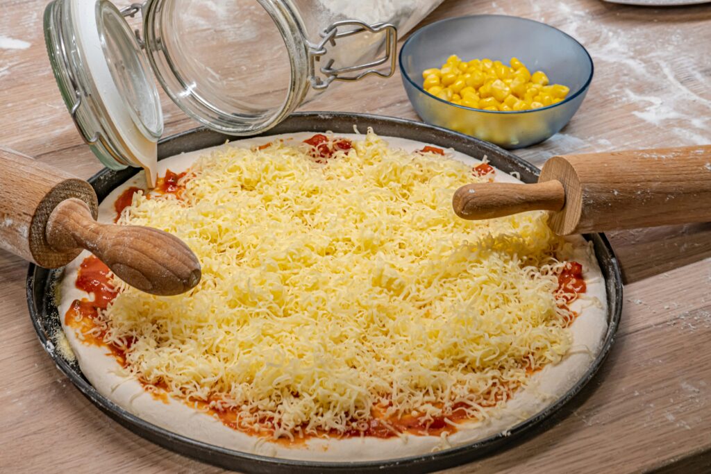 Cheesy pizza